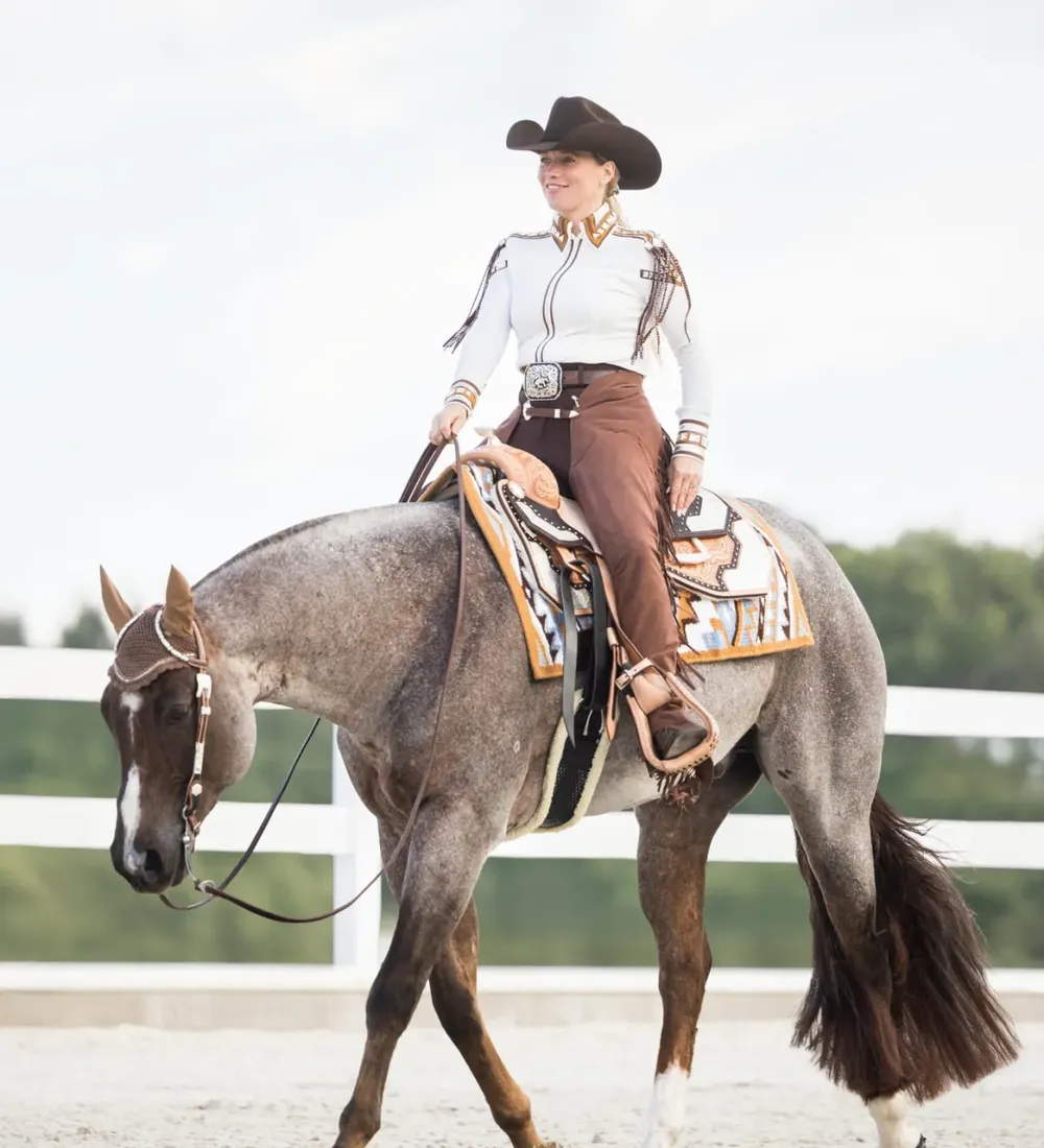 Sabrina Teuchert auf Turnier in der Western Pleasure
